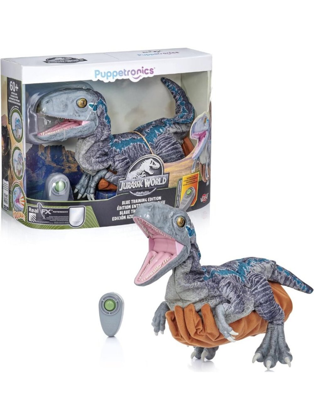 Wow! Stuff: Jurassic World Blue Training Edition Puppetronic by RealFX